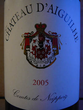 Château d'Aiguilhe, Côtes de Castillon AOC, 2005