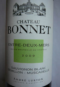 Château Bonnet, Entre-Deux-Mers, 2009