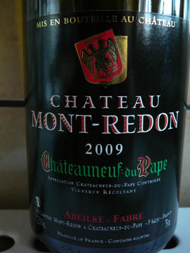 Château Mont-Redon Blanc, Châteauneuf-du-Pape, 2009