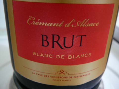 Crémant d'Alsace Brut Blanc de Blancs, Cave de Pfaffenheim