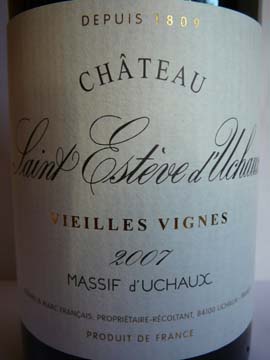 Château Saint Estève d'Uchaux Vieilles Vignes 2007