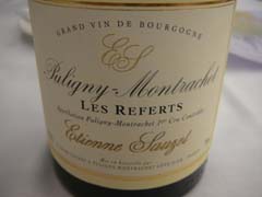 Etienne Sauzet 2 Puligny-Montrachet 1er cru Les Referts 2009