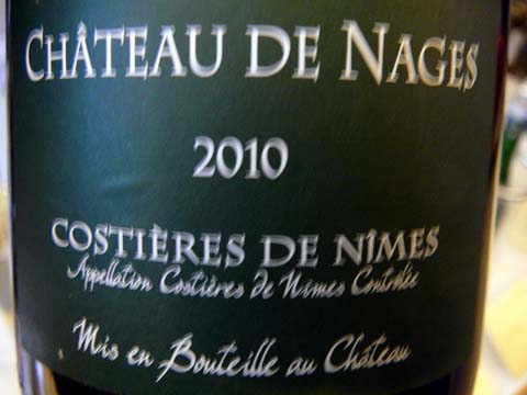 Château de Nages JT Blanc 2010