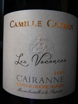 Cairanne Voconces Rouge 2009