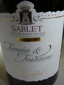 Sablet  Gravillas Terroir et Tradition 2009