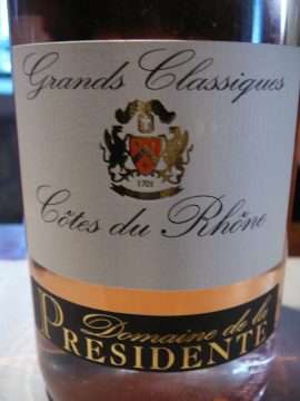 Grands Classiques Rosé Domaine de la Présidente 2010