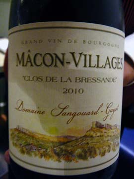 Mâcon-Villages Clos de la Bressande 2010, Sangouard-Guyot