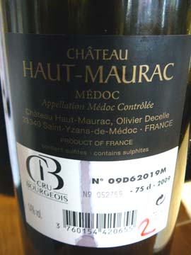 Château Haut-Maurac 2009