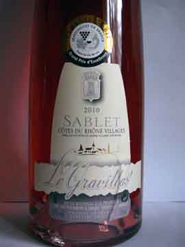 Gravillas Sablet Rosé 2010