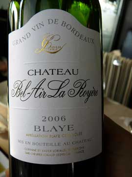 Château Bel-Air La Royère 2006