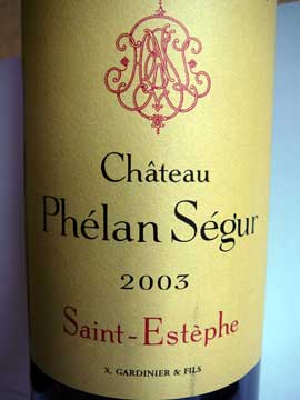 Château Phélan Ségur 2003