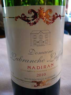 Madiran Domaine Labranche-Laffont 2010