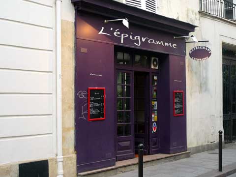 L’Epigramme, Paris