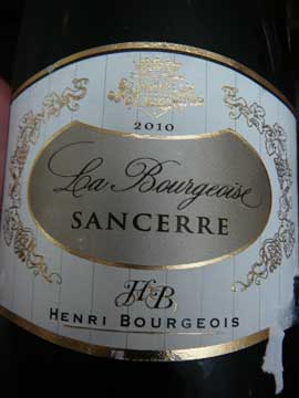 Sancerre La Bourgeoise 2010