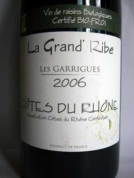 La Grand'Ribe Les Garrigues 2006