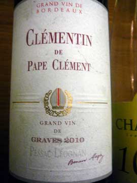 Clémentin du Château Pape Clément 2010