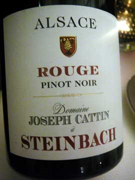 Rouge Pinot Noir Steinbach Joseph Cattin 2010