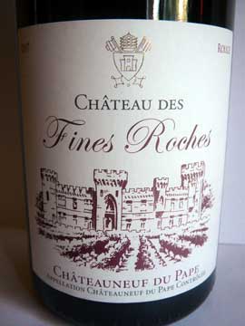 Châteauneuf-du-Pape Château des Fines Roches 2007