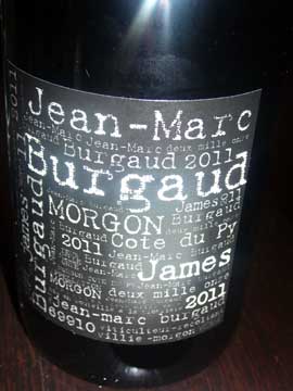 Jean-Marc Burgaud Morgon Côte du Py James 2011