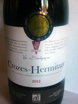 Cave de Tain Crozes-Hermitage Bio 2012