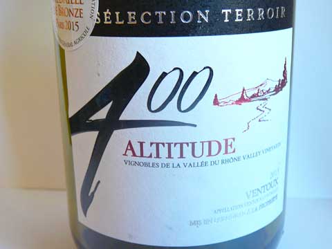 Altitude 400 2013 Vignerons Mont Ventoux