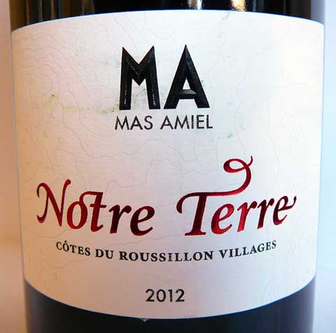 Mas Amiel Notre Terre 2012