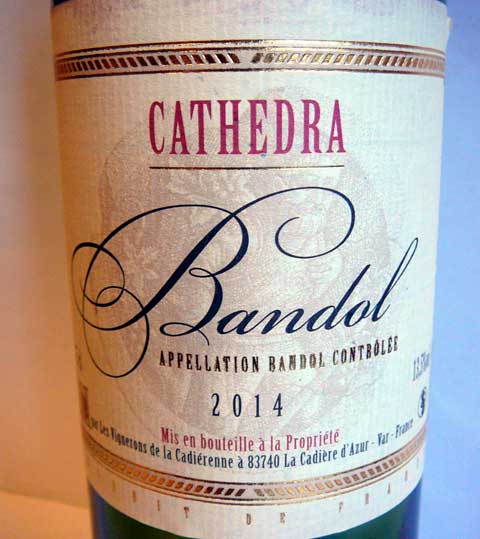 Bandol Cathedra 2014