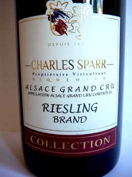 Riesling Brand Charles Sparr 2012