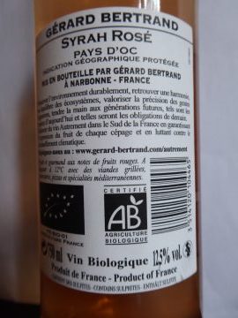 Syrah Rosé Autrement 2016, Gérard Bertrand