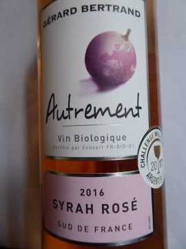 Syrah Rosé Autrement 2016, Gérard Bertrand