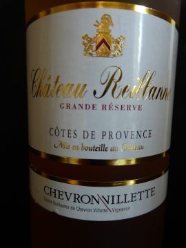 Château Reillanne Grande Réserve 2019, Vins Chevron Villette